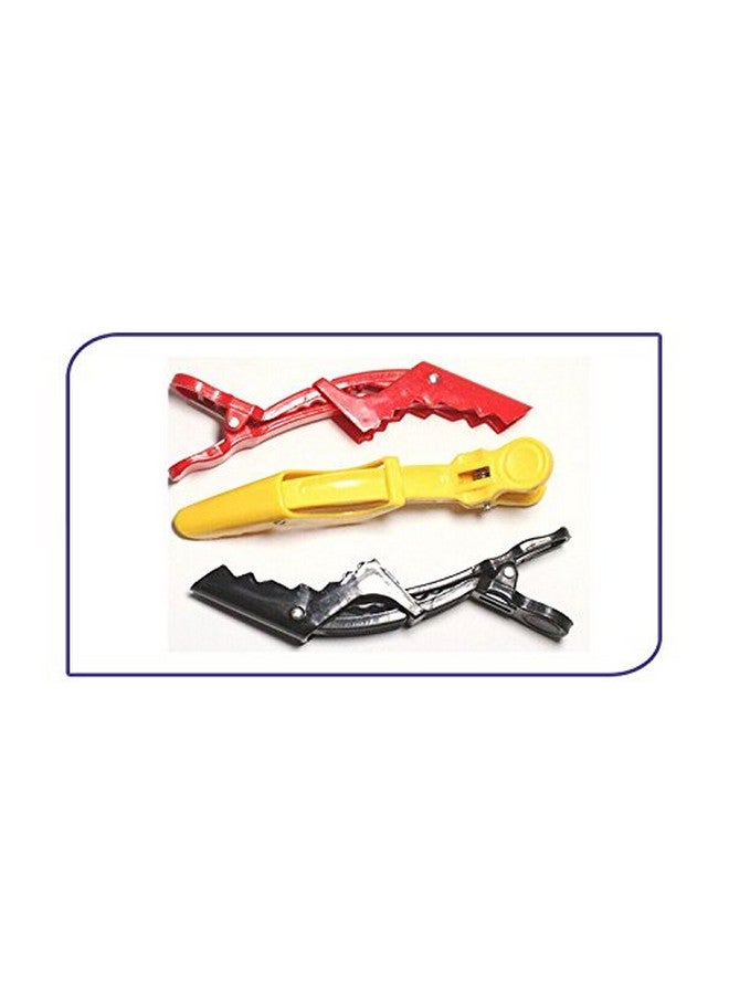 GBSTORE 12 Pcs Random Color Hair Tamer Croc Hair Styling Clips For Women And Girls - Image 4