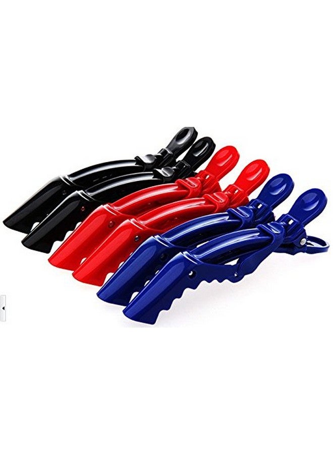 GBSTORE 12 Pcs Random Color Hair Tamer Croc Hair Styling Clips For Women And Girls - Image 3