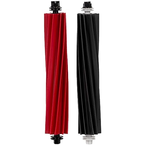 CHAIN PEAK 2 Pack Q5 Pro Main Roller Brushes Compatible with Roborock S8 Pro Ultra Q5 Pro Q5 Pro Q8 Max Q8 Max Q5 Max Q5 DuoRoller Dual Roller Brushes Rubber Brush Replacement Parts Brushes - Image 1