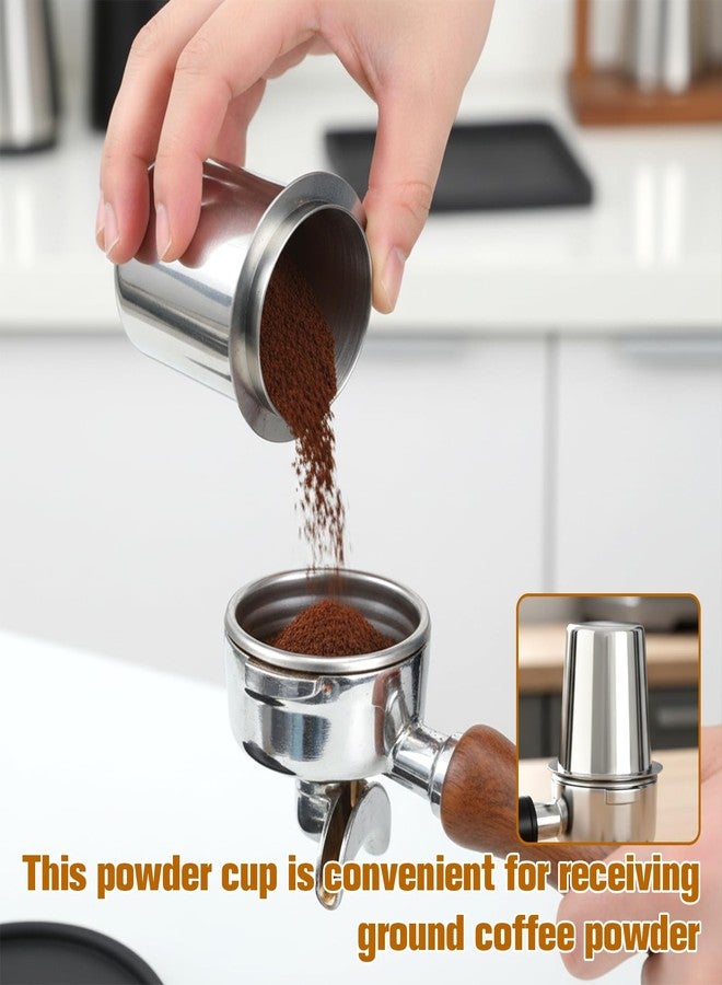 Qulkws Coffee Dosing Cup 51mm Stainless Steel Coffee Bean Dosing Cup Coffees Grinder Powder Cups Feeder Part Coffees Machine Accessories - Image 2