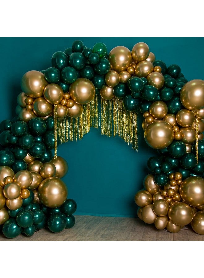 RUBFAC 129Pcs Metallic Gold Balloons Latex Balloons Different Sizes 18 12 10 5 Inch Party Balloon Kit For Birthday Party Graduation Wedding Holiday Balloon Decoration - Image 5