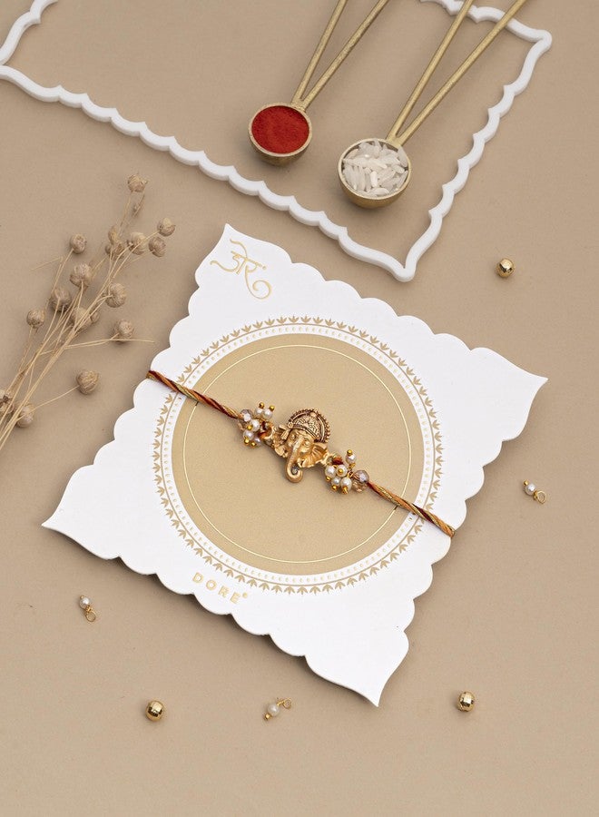 DORE® Rakhi For Bhaiya Rakshabandhan Rakhi Ekdanta Sutra - Image 2