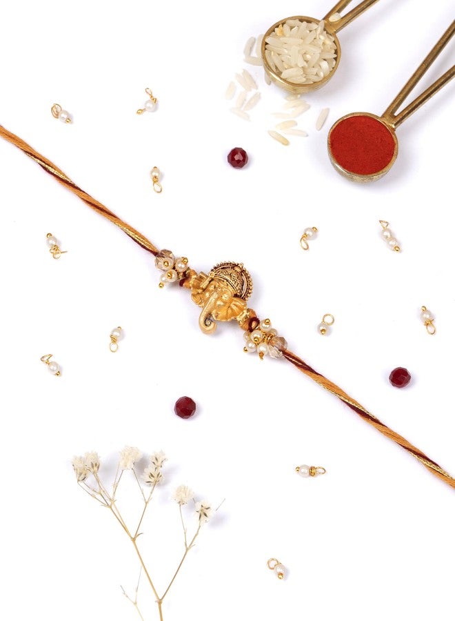 DORE® Rakhi For Bhaiya Rakshabandhan Rakhi Ekdanta Sutra - Image 1
