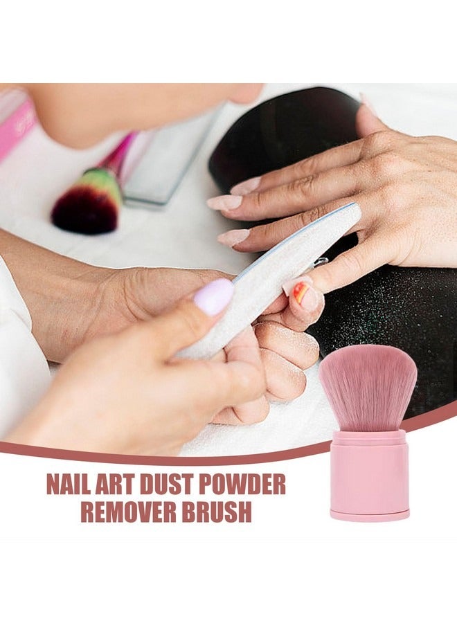 Beauenty Retractable Makeup Brushes Foundation Brush Blush Brush, Portable Travel Face Makeup Brush with Case, Face Blender Brush for Powder Mineral Blending Buffing Makeup Application  - Image 4
