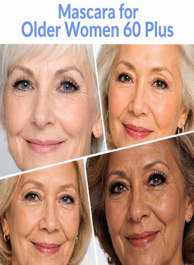 Jutqut Mascara for Older Women 60 Plus, Tubing Black Mascara, Volume and Length for Mature Women with Thinning Lashes & Sensitive Eyes, Non Clumping, Smudge Resistant, Long Lasting, Warm Water Removal - Image 5
