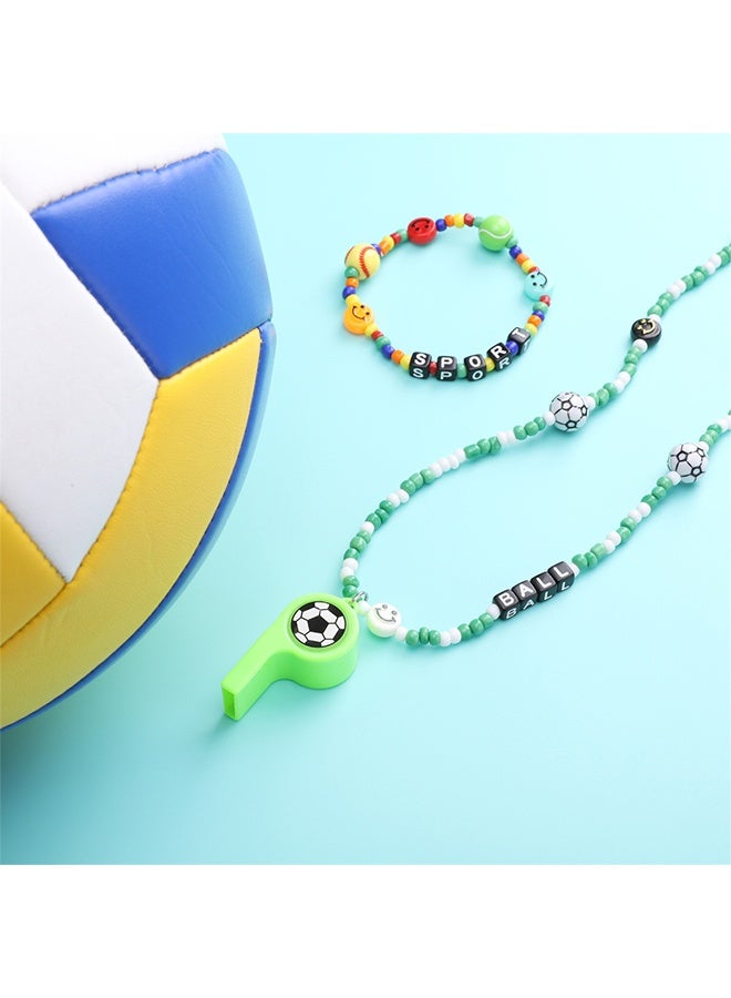 beadia Cute Fun Beads DIY Arts Crafts, Friendship Bracelets Making Kit, Birthday Gifts for Kids Girls Baseball Basketball Soccer Rugby Volleyball Football Bead - Image 5
