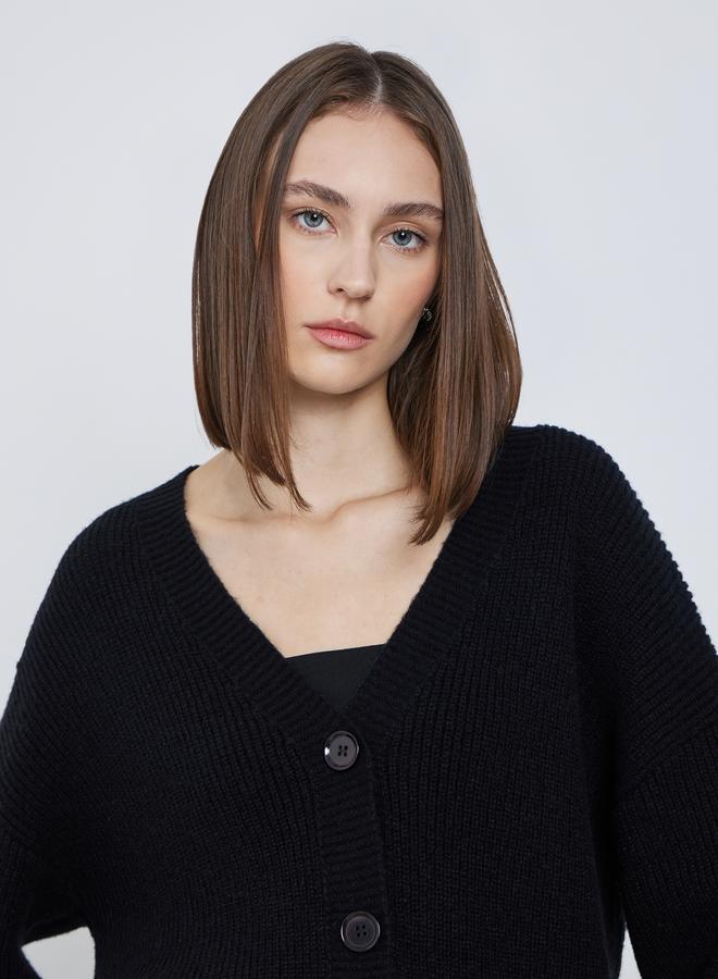 ستايلي كارديجان محبوك شانكي بقصة واسعة - Image 3