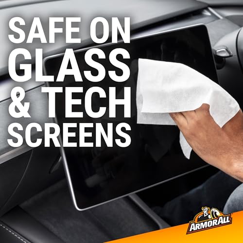 ARMOR ALL مناديل تنظيف السيارات من أرمور أول، مناديل داخلية للسيارة لإزالة الأوساخ والغبار، 25 قطعة - Image 3