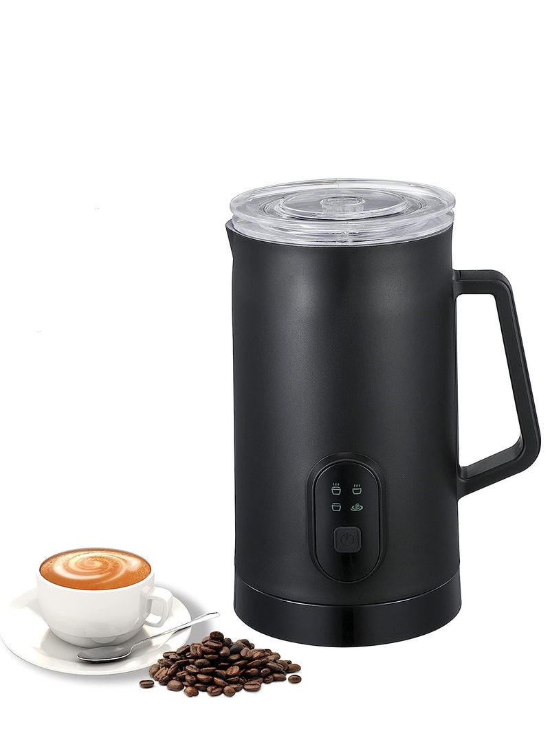 Generic Milk Frother, 4-in-1 Electric Milk Steamer, 350ml Automatic Hot and Cold Foam Maker and Milk Warmer for Latte, Cappuccinos, Macchiato, 400W(Black)  - Image 1