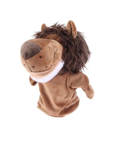 NIBEMINENT Hand Puppet, Plush Lion Animal Toys for Imaginative Pretend Play Stocking Storytelling, Figure Finger Doll Parent-Child Interactive Toy Gift Storytelling Teaching Preschool Role  - Image 1