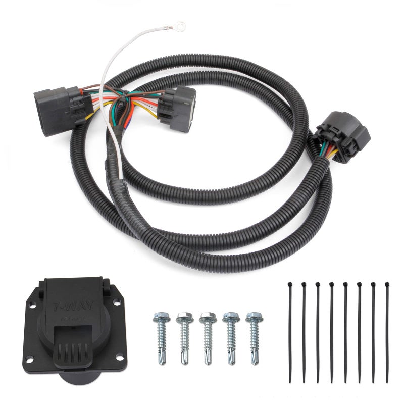 حزمة أسلاك مقطورة MITZONE RV Blade 7Pin متوافقة مع فورد F150 2015-2020 رانجر 2019-2021