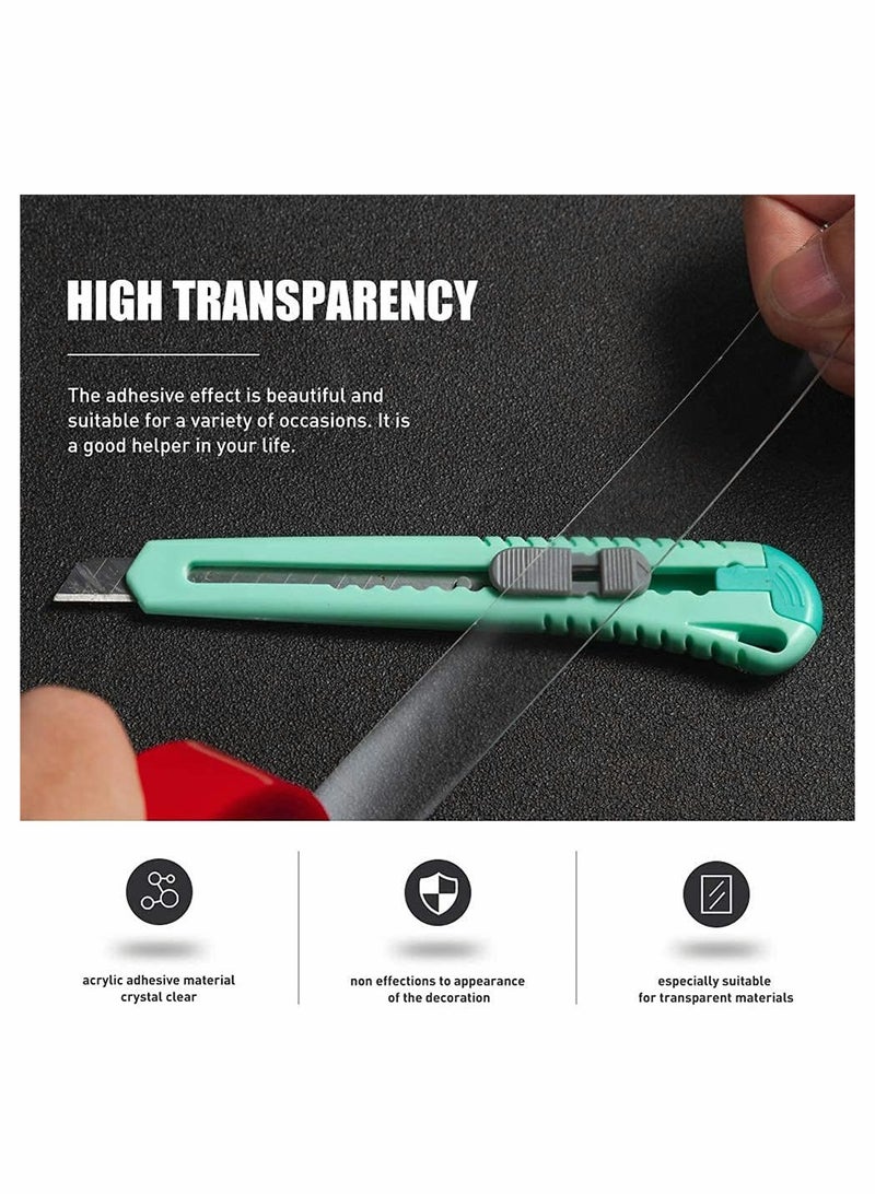 Acrylic Double Sided Adhesive Tape, Removable, Waterproof Clear Heat Resistant High Bond Tape For Car Decor, Wall, Glass Mounting Electronics Repair Tape (2 Rolls, 1MM Thick, 3 Meters Long) - Image 5