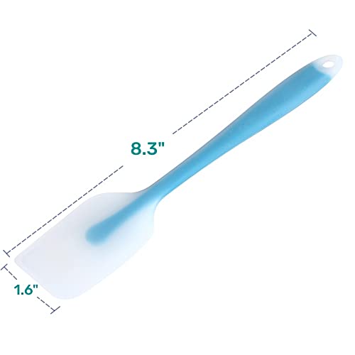 HiramWare Silicone Spatula Set of 4 - Heat Resistant Flexible Spatula 450F with Stainless Steel Core - Food Grade Premium Good Grip Kitchen Utensils - Seamless, Heavy Duty, BPA Free, Dishwasher Safe - Image 3