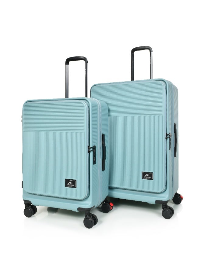 مورانو مجموعة حقائب سفر 3 قطع ( 20"، 24"، 28 بوصة)، حقيبة سفر صلبة من البولي كربونات مع قفل إدارة أمن النقل (أزرق) - Image 3