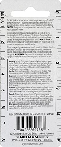 Hillman 122316 Multicolor Utility Hook Picture Hanger, Zinc-Plated, Pack of 8 - Image 3