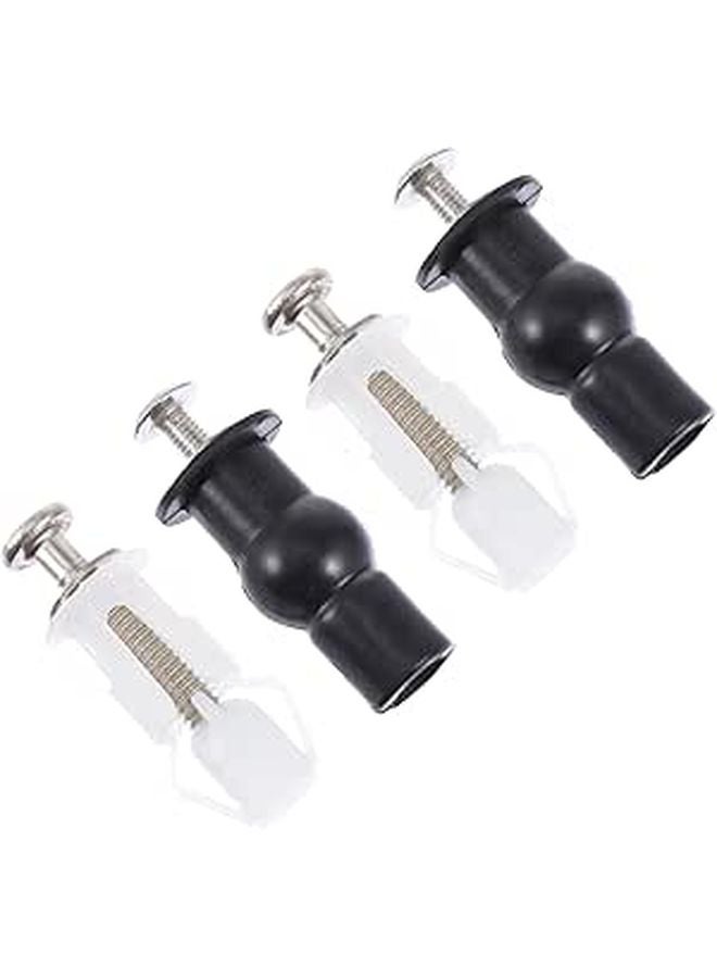 4 Pcs Durable Toilet Seat Hinge Bolts And Screws Easy Installation For Standard Lids - Image 1