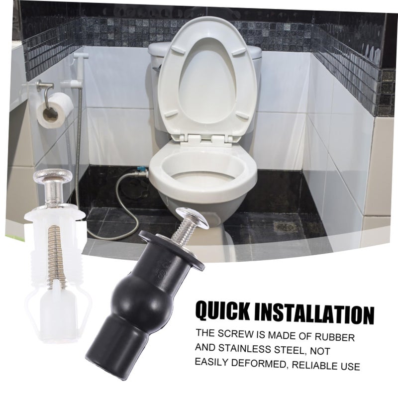 4 Pcs Durable Toilet Seat Hinge Bolts And Screws Easy Installation For Standard Lids - Image 5