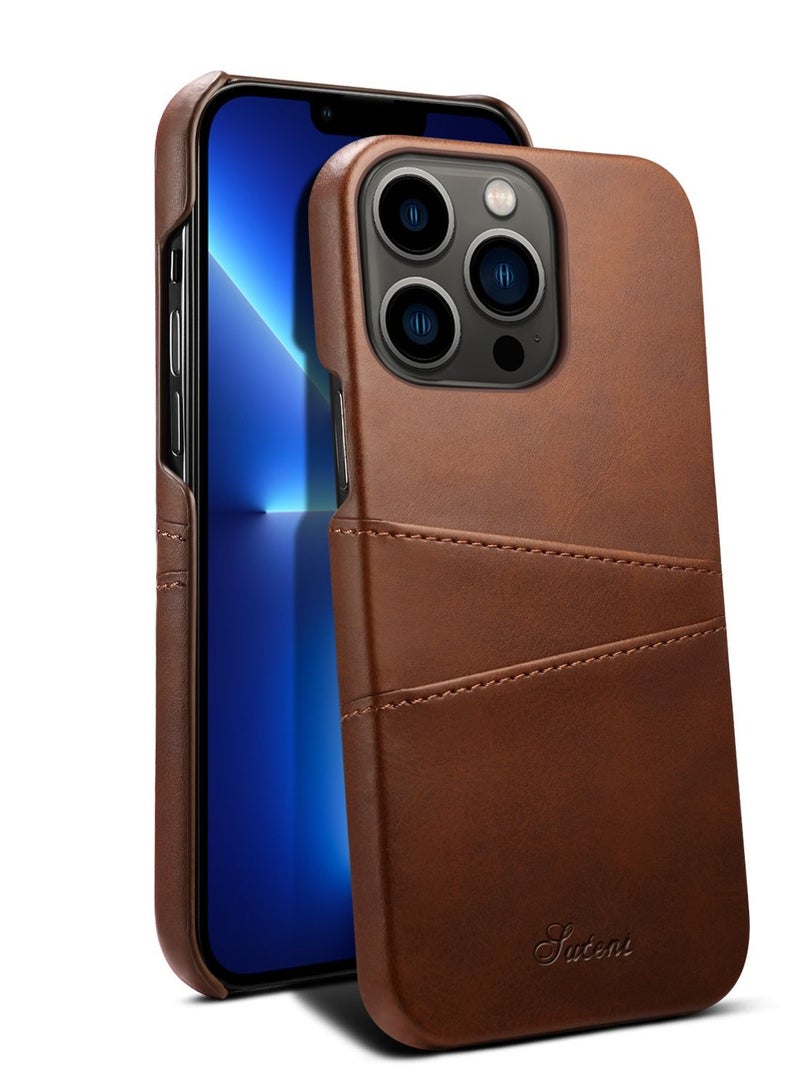 Suteni Leather Protective Back Cover Case Phone Case for iPhone  - Image 2