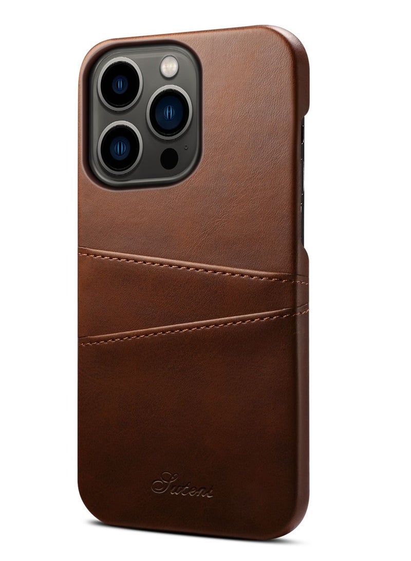 Suteni Leather Protective Back Cover Case Phone Case for iPhone  - Image 1