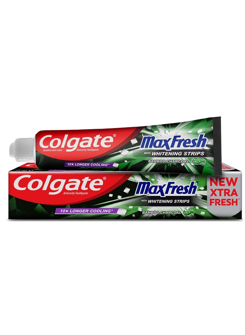 Colgate - Pack Of 3 Colgate Max Fresh Toothpaste With Whitening Strips 100 ml - Image 1