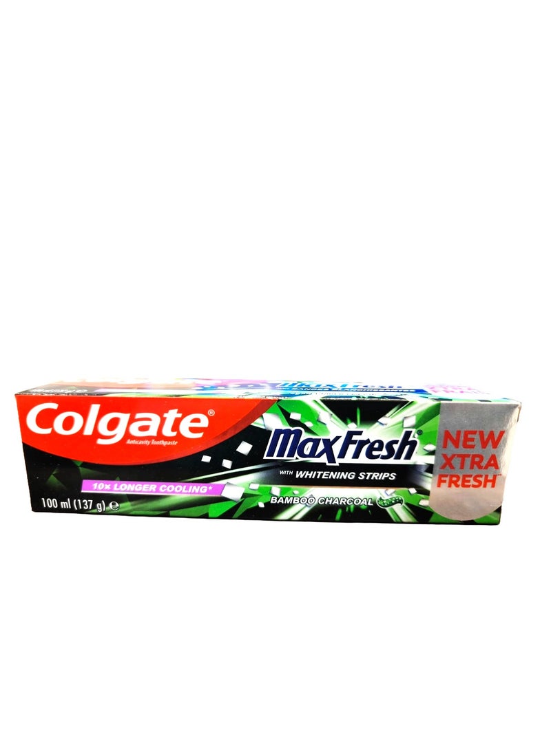 Colgate - Pack Of 3 Colgate Max Fresh Toothpaste With Whitening Strips 100 ml - Image 1