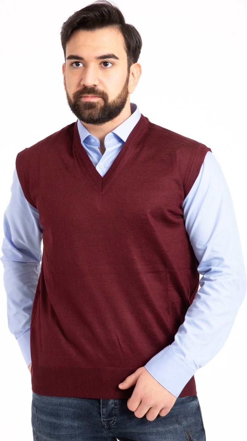 Mutlu City Men's Fine Wool Knitwear Knit Regular Pattern Dad Sweater 5120  - Image 3