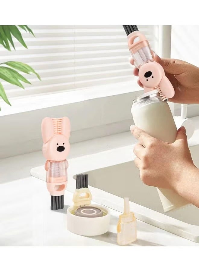 3 in 1 Cup Lid Gap Cleaning Brush Set, Multifunctional Insulation Bottle Cleaning Tools, Mutipurpose Tiny Silicone Cup Holder Cleaner, Home Kitchen Cleaning Tools ，Cleaning brushes for cleaning cup lids, milk bottles, molds (3pcs)  - Image 4