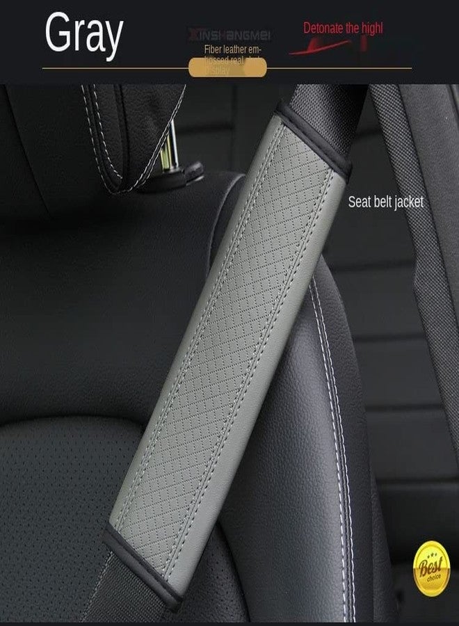 BAGILO Car Seat Belt Shoulder Pad Cover Car Safety Belt Pad (Grey) - Image 4