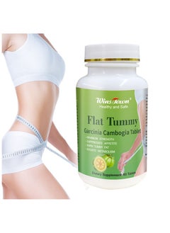 Winstown Slim Flat Tummy Tablets, Flat Tummy Garcinia Cambogia Tablets, Safe Anti Aging Weight Loss Pills, Beauty Slim Weight Loss Tablets For Fat Burn And Body Slimming, (60 Tablets)  - Image 3
