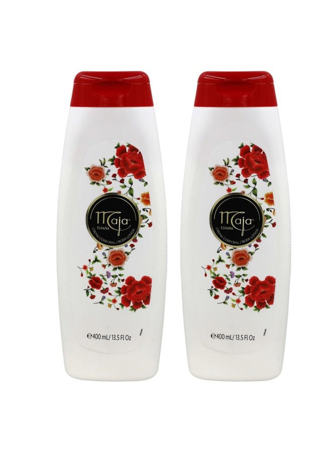 maja Extreme Moisture Body Lotion, Perfumed Body Lotion for Extra Dry Skin, Assists in Moisturizing Keeping your Skin Hydrated, with Almond Oil and Vitamin E, 2-Pack of 13.5 FL Oz each, 2 Bottles - Image 1