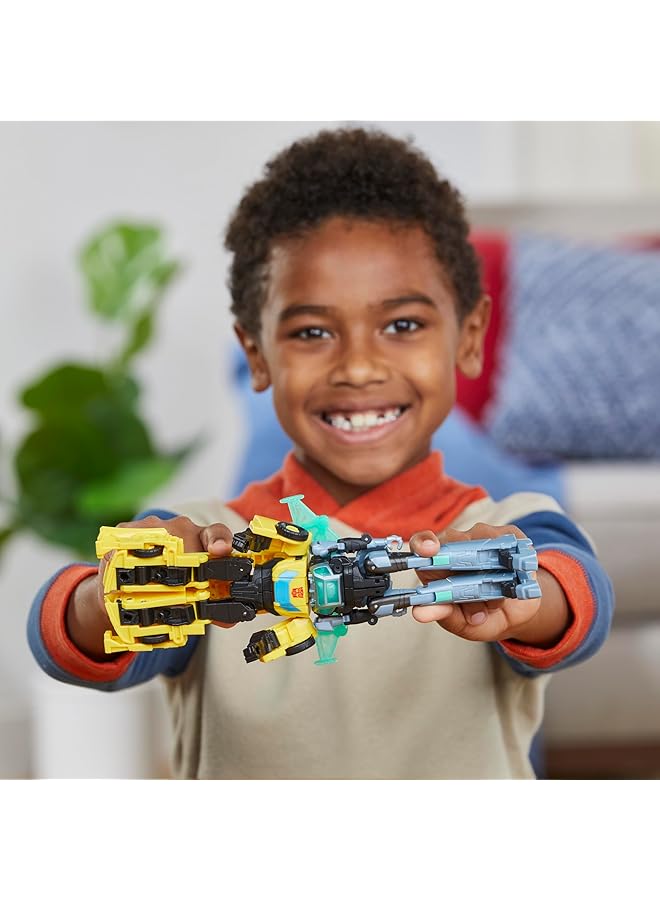 TRANSFORMERS Earthspark Cyber Combiner Bumblebee And Mo Malto Robot Action Figures Interactive Toys For Boys And Girls Ages 6 And Up - Image 5