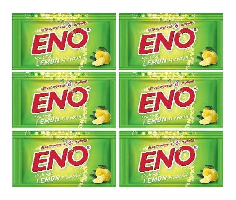 Pack of 6 Ino Lemon sachets, 5 grams each