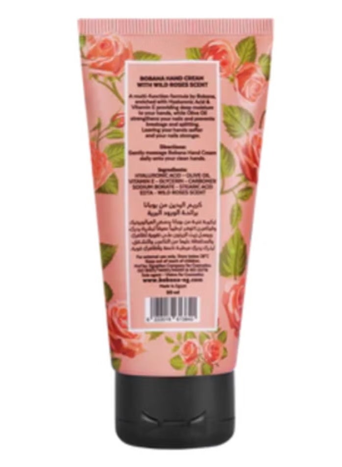 بوبانا Bobana Hand Cream With Wild Roses, 50 ml - Image 2