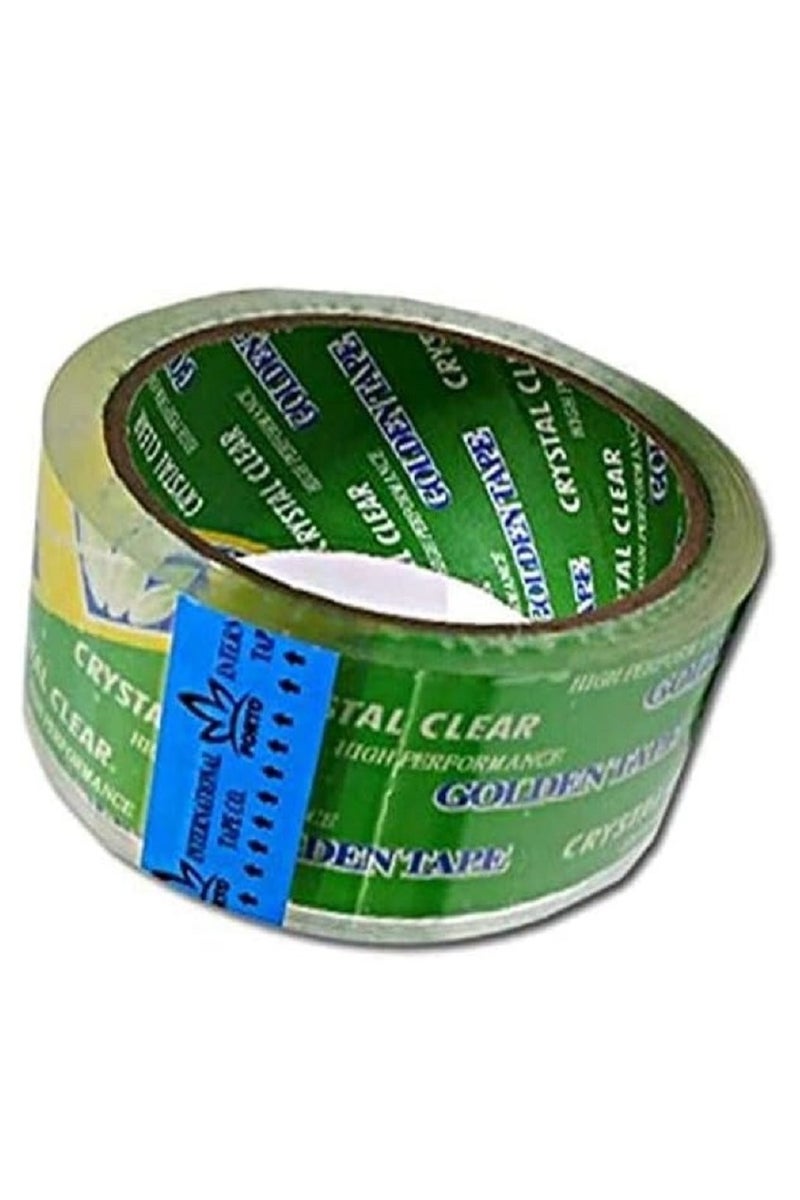 Golden tape High-performance packaging tape for shipping, moving, office, and carton sealing - clear - 100 meters - 3 pieces - Image 2