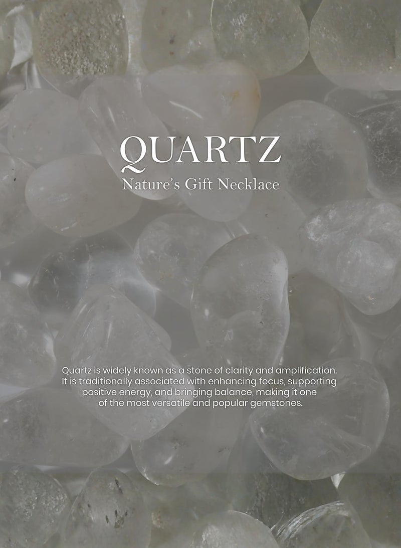 British Fossils Natures Gift Necklace Quartz - Image 2