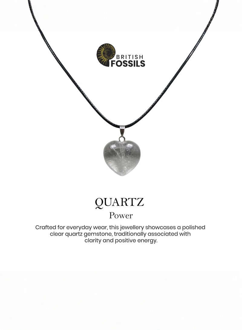 British Fossils Natures Gift Necklace Quartz - Image 4