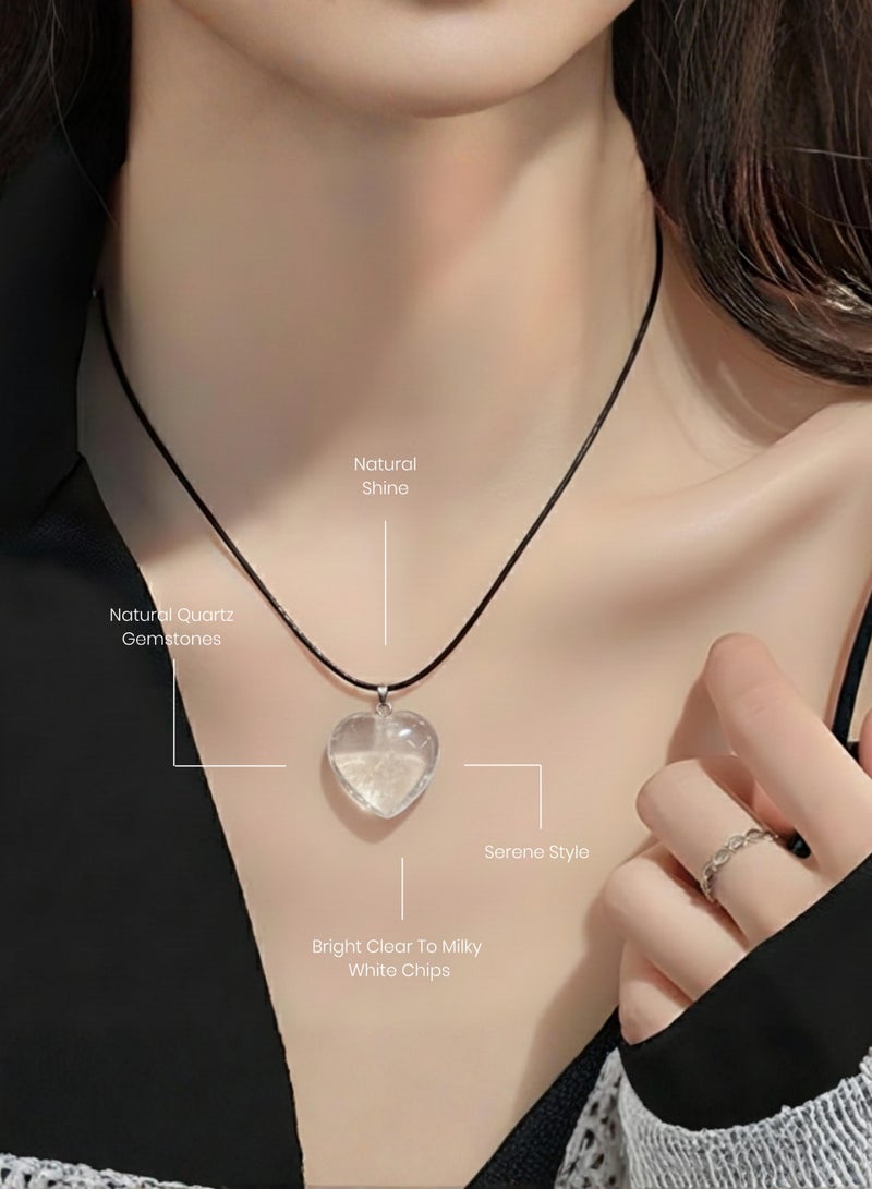 British Fossils Natures Gift Necklace Quartz - Image 3