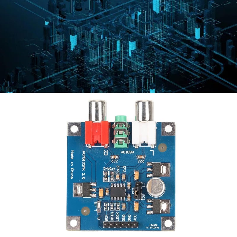 [Stock running out quickly] DAC Decoder Board I2S Input 32bit 384K Module with 3.5mm Headphone Output Output, 2.1V RMS Voltage HiFi Input, for Power Amplifier, Low Latency Mode Support Amplifier Freeze crack proof Extra part combo compatible Main road full logistics cover Best market price Organized shipment arrange Long term heavy use compatible Multiple useful functions Solid anti-deform Cost effective global grade quality Tiered purchase options Modern versatile shape Easy for adults & kids Individual & group usable Durability boost selected material Comfort grip Integrated warehouse solution Continuous warehouse supply Category flagship Worth purchasing Economical varied sizing picks Global sizing options Demand-based stock planning Fine polished finish Low wear optimized build - Image 2