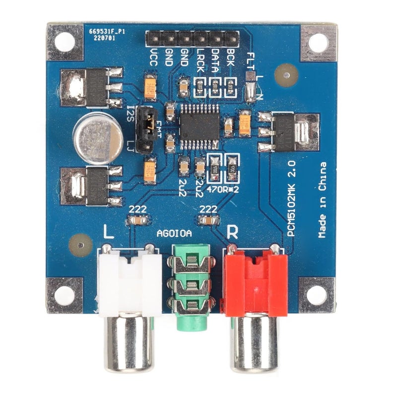 [Stock running out quickly] DAC Decoder Board I2S Input 32bit 384K Module with 3.5mm Headphone Output Output, 2.1V RMS Voltage HiFi Input, for Power Amplifier, Low Latency Mode Support Amplifier Freeze crack proof Extra part combo compatible Main road full logistics cover Best market price Organized shipment arrange Long term heavy use compatible Multiple useful functions Solid anti-deform Cost effective global grade quality Tiered purchase options Modern versatile shape Easy for adults & kids Individual & group usable Durability boost selected material Comfort grip Integrated warehouse solution Continuous warehouse supply Category flagship Worth purchasing Economical varied sizing picks Global sizing options Demand-based stock planning Fine polished finish Low wear optimized build - Image 1