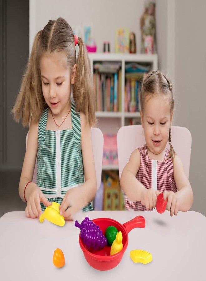 آي تويز مجموعة فواكه للأطفال من itoys مع مقلاة، 10 قطع من الفواكه المختلفة، متعددة الألوان - Image 5