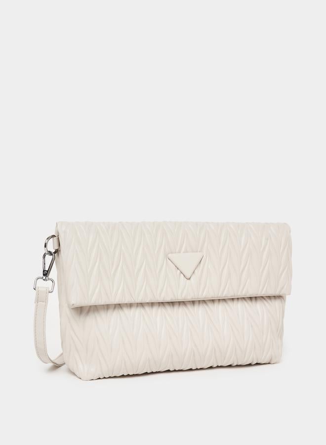 Styli Quilted Crossbody Bag with Chain Strap  - Image 1