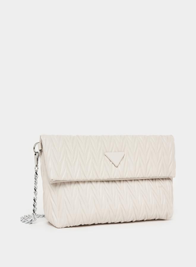Styli Quilted Crossbody Bag with Chain Strap  - Image 4