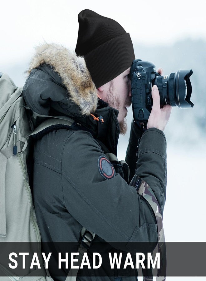 بي إف إف واي قبعات شتوية محبوكة للجنسين من PFFY، عبوتان، لون أبيض، مقاس واحد - Image 3