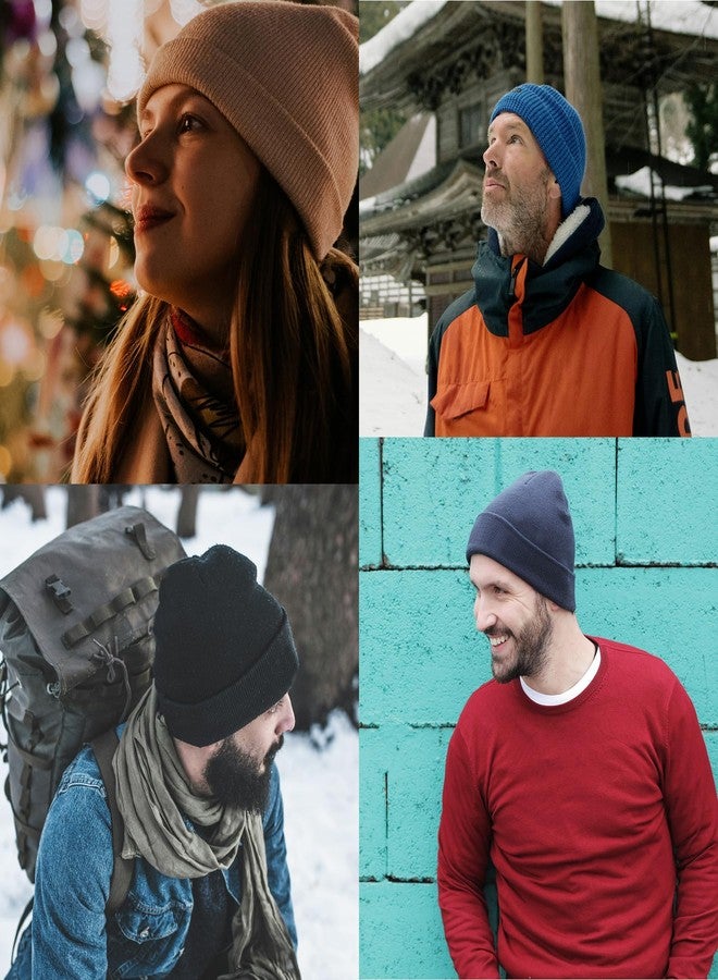 بي إف إف واي قبعات شتوية محبوكة للجنسين من PFFY، عبوتان، لون أبيض، مقاس واحد - Image 5