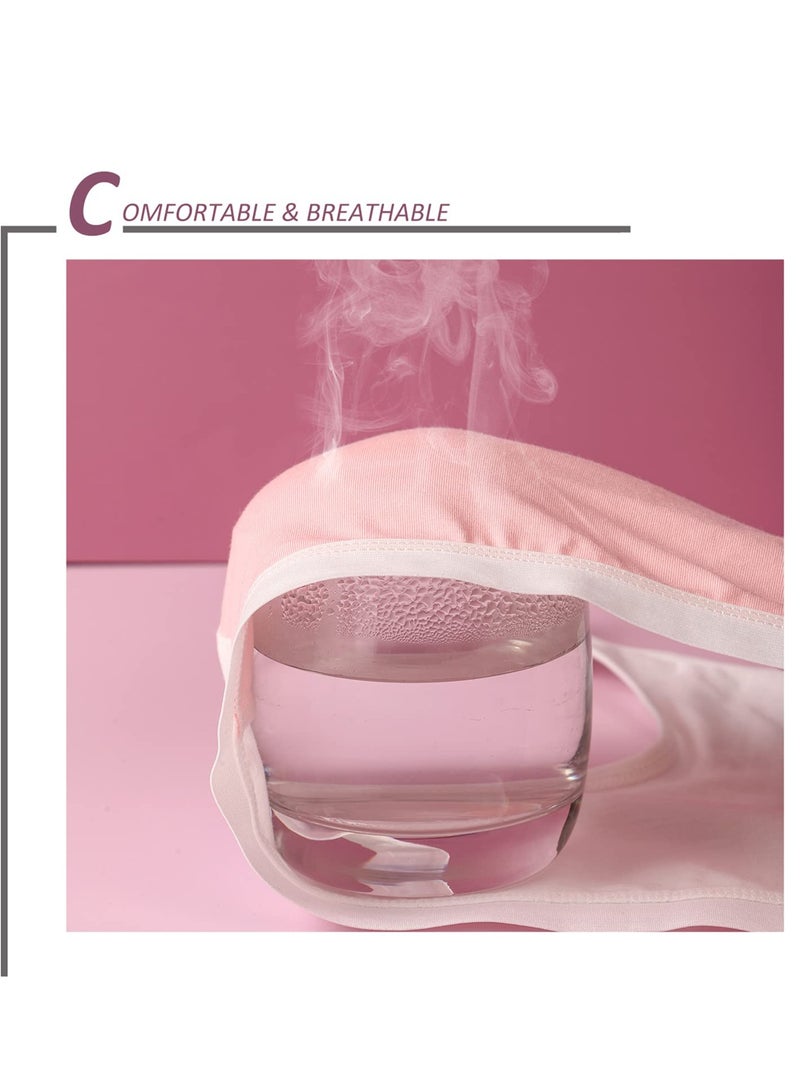 Barakah سراويل تدريب للفتيات للمراهقات رياضية قطنية 10-12 بدون خياطة مع حمالات ظهر قابلة للإزالة 4 عبوات - Image 4