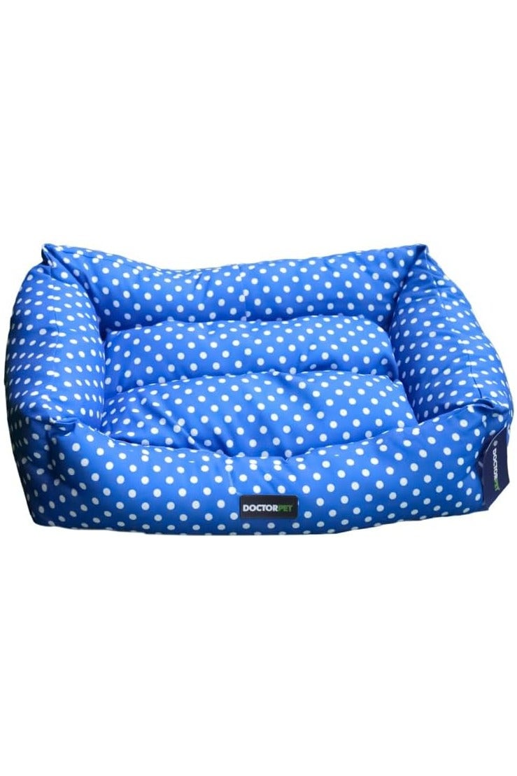 DOCTERPET Doctor Pet Makaron Series Rectangle Pet Bed Large - 95x75x22cm - Soft Washable Fabric, Reversible Cushion, Non-Slip Base - Ideal for Large Cats & Dogs - Image 1