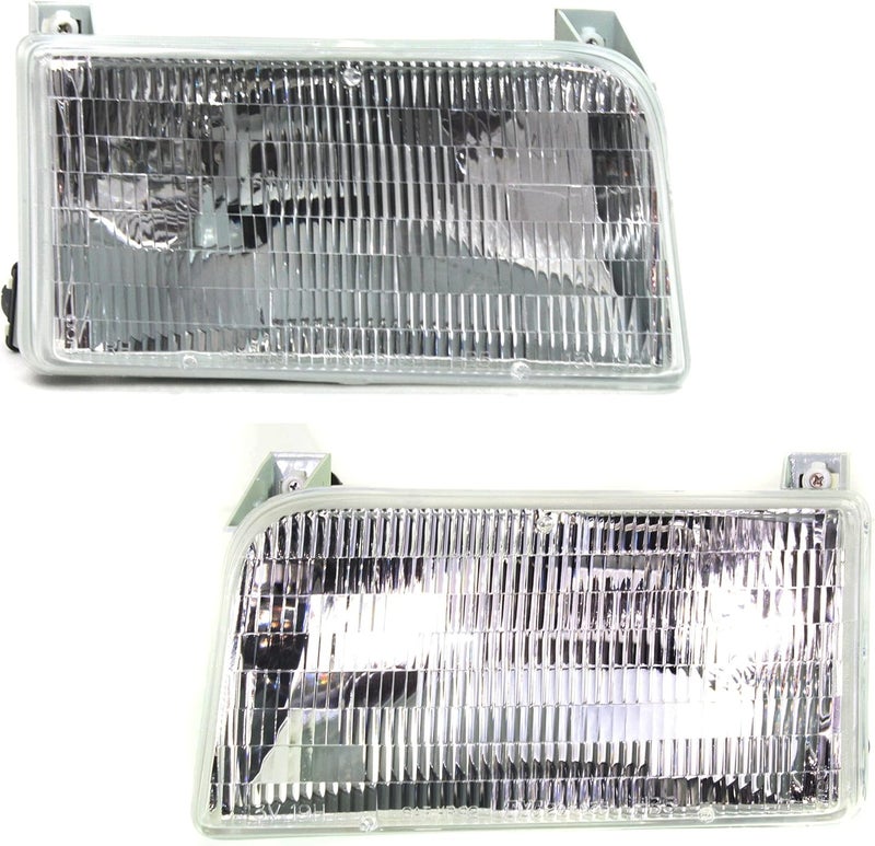 Garage-Pro Driver and Passenger Side Headlight Set for Ford F-150 and F-350 (1992-1997) - Image 1