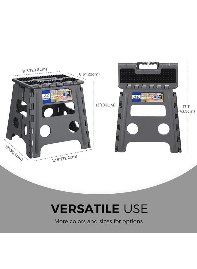 Acko Folding Step Stool - 13ââ‚¬Å“Height Premium Heavy Duty Foldable Stool for Kids and Adults, Kitchen Garden Bathroom Stepping Stool (1 Pack) - Image 3