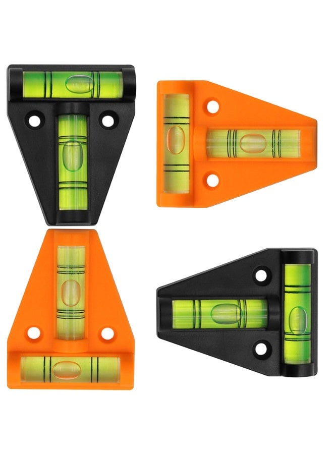 هيدفانا 4 قطع مستوى فقاعة التسوية، مستوى تعليق الصور، أدوات تسوية أفقية ذات اتجاهين متقاطعة - Image 1