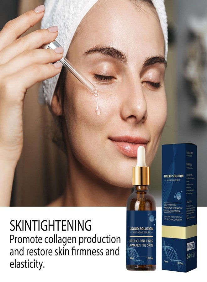 Grospe 2 Pcs Stock Solution Facial Serum in a Bottle，Face Moisturizing & Anti-Wrinkle Serum，Reduces Wrinkles, Firms Skin, Deeply，Moisturizes and Nourishes Skin，1.01 FL OZ Each - Image 4